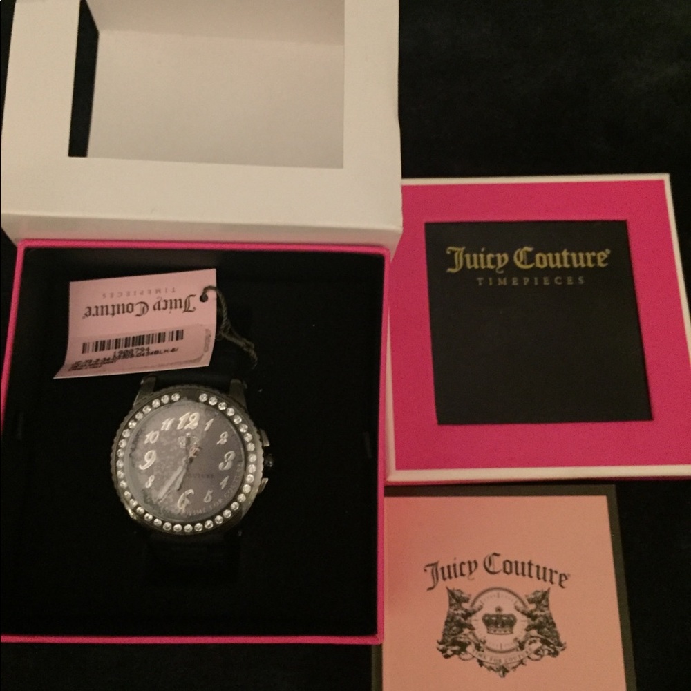 ❗️Blinged NWT Juicy Pedigree Black Jelly Watch